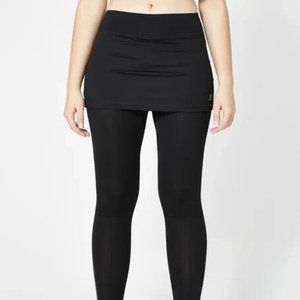 Sofibella Warmer Skirt Legging skapri Black sz M  tennis hike Ball Pockets NEW